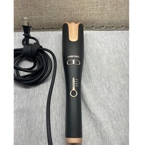 FEBFOXS Automatic Hair Curler Rotating Curling Iron Black Rose Gold 360-480F